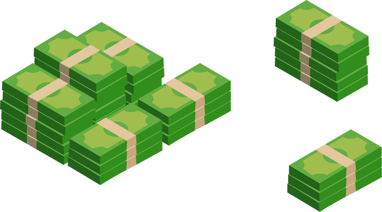 Isometric Stacks of Money